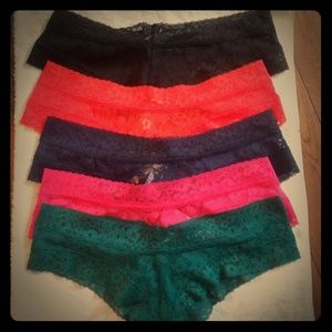 Victoria Secret  lace cheekys 5x20.00